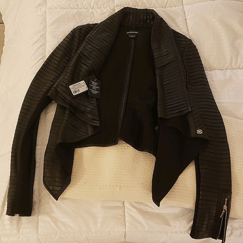 Faux leather/stretch jacket (new)